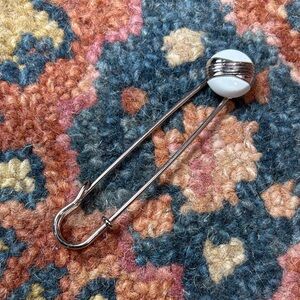 Vintage Button Kilt Pin | Upcycled Scarf Pin